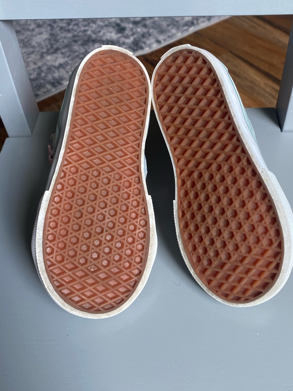 Vans Kids Pink and Light Gray High-Top Sneakers - Picture 3 of 5